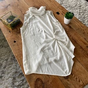Sleeveless cream zara blouse